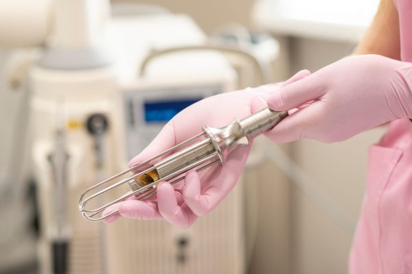 Close-up,Of,The,Hands,Of,A,Female,Doctor,Gynecologist,In